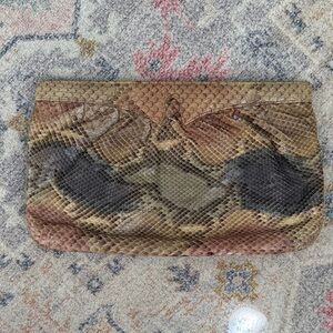 Supreme Multicolor Snakeskin Clutch